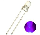 Kit 25 Diodos LED 5mm UV ULTRAVIOLETA Arduino,Electronica INSOLADORA