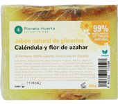 Planeta Huerto Jabón Natural de Glicerina Caléndula y Flor de Azahar 100 G - 100% Veganos