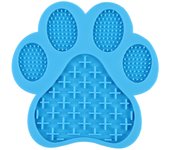 Dog Silicone Licking Pad Paw Shape Pet Slow Food Mat With Suction Cup Slow Food Pet Cat Dog Licking Mat