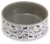 Comedero o bebedero cerámica estampado Perro - 20 cm