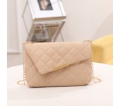 New Fashion Trend Lingge Embroidered Chain Crossbody Small Square Bag Single Shoulder Bag tote bag  beach bag