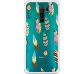 Funda compatible con Xiaomi Redmi 9 - Plumas Colores