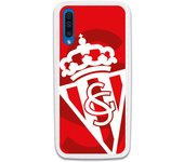 Funda original compatible con Samsung Galaxy A70 - Sporting blanco sobre rojo