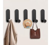 Ganchos Adhesivos Para Pared, 5 Piezas Perchero Adhesivo Colgador Toalla Baño Adhesivo, Percha Adhesiva Sin Taladro Resistentes Colgadores De Toallas Perchero Adhesivas para Baño/Cocina