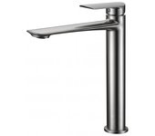 Imex Ural BDG040-3NQ grifo monomando lavabo caño alto níquel cepillado mate