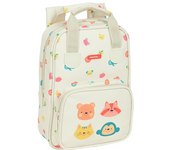 Mochila Infantil Con Asas Cabecitas 20X28X8Cm (Safta 642391765)
