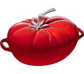 STAUB Cocotte Tomate 25 cm Kirschrot Forma, Hierro Fundido