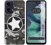 Tumundosmartphone Funda Silicona para Motorola Moto G35 5G diseño Camuflaje 02 Dibujos