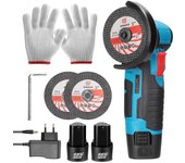 12V Mini amoladora angular, máquina de corte recargable para el hogar, pulidora eléctrica de mano