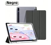 Case for Samsung Galaxy Tab S9 FE 11 S8 S7 Plus FE 12.4in S6 Lite Transparent Back Tablet Cover for Tab with Pencil Holder