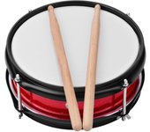 8inch Snare Drum Head with Drumsticks Shoulder Strap Drum Key for Student Band