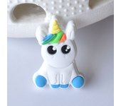 1pcs New Season Unicorn Shoe Buckle Charms for Removable Garden Shoe Ornament PVC Soft Rubber Shoe Ornament Decoration