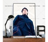 1PC Pop Jungkook 3D Singer Poster Self-adhesive Art Waterproof Paper Sticker Coffee House Bar Room Wall Decor