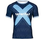 Men's Quick-drying T-shirt West B Tenerife Home Jersey New Short-sleeved Sports Jersey Breathable Sweatabsorbing Top Clothing