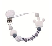 Portador de chupete para bebé clip de silicona con cadena de chupetes regalo para niños de 0 a 24 meses diversos colores disponibles