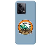 Funda Silicona Líquida Azul para Xiaomi Redmi Note 12 Pro 5G diseño Adventure Dibujos