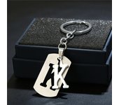 NEW DIY Stainless Steel A-Z Letters key Chain Charm 26 Letters KeyChain Men Women keychain Couple gift Jewelry Car Key Ring
