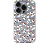 Funda original compatible con Iphone 14 Procon diseño de Hello Kitty Arcoiris y Poses