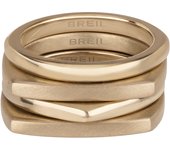 BREIL Colección TETRA, Anillo Mujer en Acero Coloreado, Ideas de Regalos para Mujer