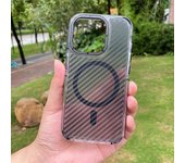 Luxury Magsafe Camera Protective Case Suitable for IPhone16 15 14 13 12 11Pro Max Plus Carbon Fiber Fall Airbag Protective Cover