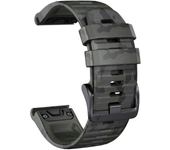 QuickFit 22mm 26mm Sports Camouflage Silicone Strap For Garmin Fenix 6X 7X Pro Band For Fenix 6Pro 5Plus Bracelet Watchband