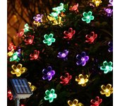 8 Modes 39ft LED Solar Light 100 LED flower Lights Outdoor Waterproof Fairy Garland Lights Christmas Party Halloween Decorations