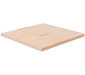 vidaXL Tablero de mesa cuadrada madera de roble sin tratar 90x90x4 cm