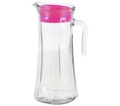 Shoppe house - Jarra de cristal con tapa rosa TRUVA
