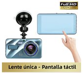 4inch Dash Cam Aluminium Alloy Full HD 1080P Night Vision Front Rear View Loop Recording Dashboard Car DVR 2Lens Black Box