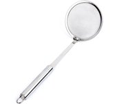 Cuchara desnatadora para olla caliente, colador de malla fina de acero inoxidable para desnatar grasa y espuma