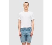 Bermuda denim corte slim de cinco bolsillos con dobladillo en el bajo INSIDE