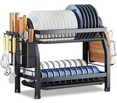 STARLEY-Estante Organizador y Escurridor de Platos Cocina Porta Cubiertos