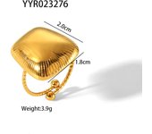 Encanto Joyería de moda, anillos bohemios para nudillos para mujer, regalos, Anillos ajustables con apertura de piedra Natural de acero inoxidable, Anillo de fiesta