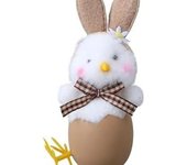 Figura de pájaros de peluche del día de San Patricio, figura de peluche de pájaro irlandés, decoración de tela, decoración de pájaros, estatua de mesa, decoración de mesa para el hogar, cocina, granja
