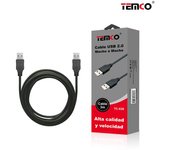 Cable USB Macho a Macho Temco de 3 Metros en PVC Resistente