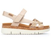 Pikolinos W4N-0968CLC1 Sandalias con cuña para mujer beige en piel 85432