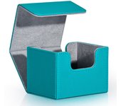 MTG Card Deck Box,hold 100+ double sleeved cards/150+ single-sleeved cards, Magnetic Closure PU leather,fits for TCG Game cards