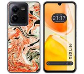 Funda Silicona para Vivo X80 Lite 5G diseño Mármol 12 Dibujos
