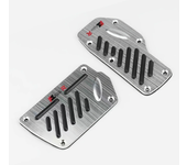 New 2/3pcs Universal Non-Slip Aluminum Manual Transmission Car Pedal Cover Set Kit Pedali Red/Blue/Silver Car Accessories