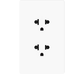 SRAN Usb wall socket US Thailand 2pin Electrical Outlet 1/2Gang 2Way Light Switch 124*76mm Full Screen Plastic Panel
