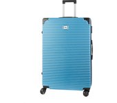 DAM Maleta gran volumen trolley rígida ultraligera, de ABS de alta resistencia con esquinas reforzadas. Cerradura numérica y 4 ruedas dobles extraíbles y giratorias 360°.  54x32x80Cm