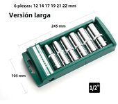 Hex Socket Wrench Head Set For Ratchet 1/4 3/8 1/2 Short Long Socket Deep Nut Driver Sleeve Spanner End Ratchet Tool With Holder