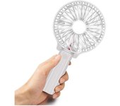 【7 Aspas】Mini ventilador eléctrico de enfriamiento, ventiladores de mano plegables Batería USB recargable de mano,  Mini ventilador,  Ventiladores personales eléctricos,  Ventilador de escritorio de mano, Ideal para al Hogar, Oficina, Viajes