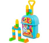 Moltó Carrito con 20 Bloques Azul (24462)