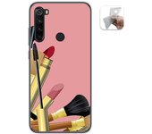 Tumundosmartphone Funda Gel Tpu para Xiaomi Redmi Note 8 (2019/2021) diseño Brochas Dibujos