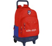 SAFTA  ATCO. DE MADRID Mochila con Carro Incorporado Diseño Único y Licencia Oficial - Mochila hombreras y espalda acolchada - Mochila Extraible se puede lavar - Mochila carro incorporado diseño único  - Mochila Espalda Ergonómica y Hombreras Acolchadas