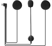 For EJEAS V6 PRO+ Type-C Plug Motorcycle Helmet Headset Earphone with Speaker Microphone Optional Clip & Base