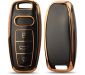 jingyuqin Soft TPU Car Remote Key Case Cover for Audi 4K A8 E-tron Q5 Q7 Q8 C8 D5 SQ8 R8 A1 A3 A4 A6 A7 Fob Protector Holder