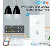 MOES New Tuya WiFi Multi-gang Smart Light Dimmer Switch 1/2/3 Gang Smart Life/Tuya APP Works with Alexa Google Voice Assistants