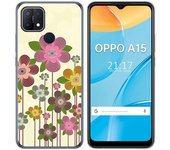 Tumundosmartphone Funda Gel Tpu para Oppo A15 diseño Primavera En Flor Dibujos